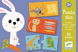 Puzzle Duo DJECO: Ce va fi azi la prânz?
