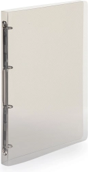 Biblioraft cu inele PP A4 fumuriu