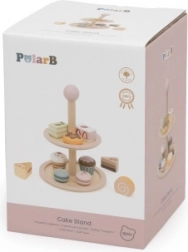 Suport etajat din lemn cu prăjiturele