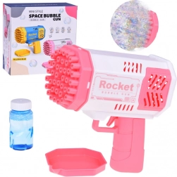 Pistolă pentru copii cu baloane de săpun cu lumină și lichid