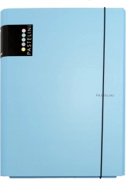 Mapă cu 3 clapete din carton laminat cu elastic Pastelini – Albastru