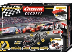Pistă de curse Carrera GO DTM Super Racer 1:43 cu trei mașini și looping