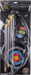Set de tir pentru copii cu arc, săgeți și țintă