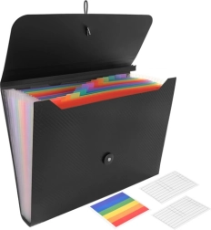 Organizator tip armonică A4 pentru documente cu elastic MAALEO, 13 compartimente