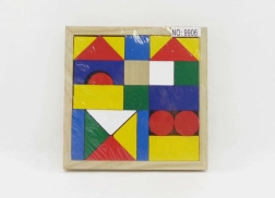 Cărămizi din lemn – set 24 buc (14,5 × 14,5 cm)