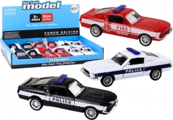 Mașinuțe de poliție și pompieri din metal 1:32 cu mecanism de fricțiune