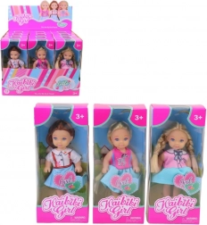 Păpușă 12 cm pentru copii de la 3 ani