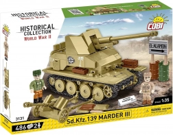 Set de construcție Sd.Kfz. Marder III – distrugător de tancuri (486 piese)