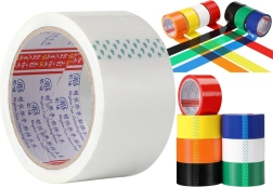 Bandă de ambalare acrilică albă 48 mm × 50 yd