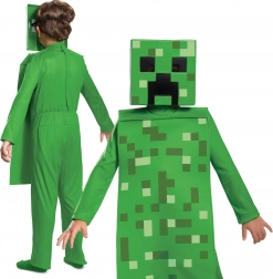 Costum pentru copii Creeper din jocul Minecraft 127–136 cm (7–8 ani)