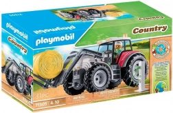 Set de figurine COUNTRY: tractor electric mare cu acoperiș rabatabil
