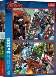 Puzzle 2×200 piese Avengers – Apărătorii lumii MARVEL