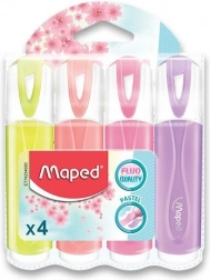 Stabiloare pastel MAPED Fluo Peps, set 4 buc