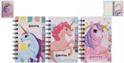 Caiet de notițe cu motiv de unicorn