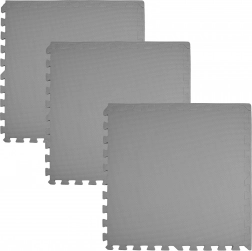 Covoraș din spumă Humbi 180 × 60, puzzle mari impermeabile, 3 buc, gri închis