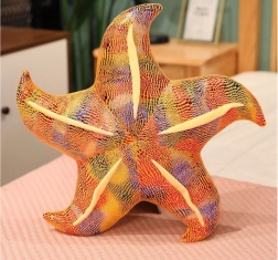 Stea de pluș galbenă pernă 45 cm