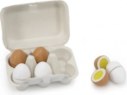 Ouă de lemn pentru tăiere în cutie de ouă