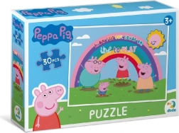 Puzzle Peppa Purcelușa: Curcubeu 30 de piese