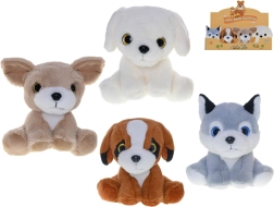 Căţeluş de pluș 14 cm – jucărie adorabilă pentru bebeluși