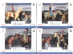 Set De Cai Cu Călăreț Și Gard