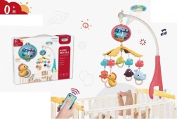 Carusel pentru pătuț cu telecomandă și proiector