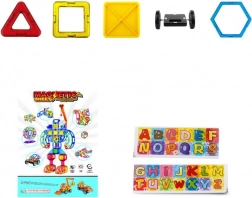 Set de construcție magnetică 58 piese