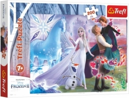 Puzzle 200 piese – lumea magică a surorilor DISNEY FROZEN Trefl