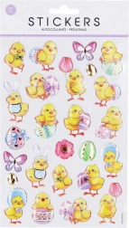 Autocolante cu puișori de Paște