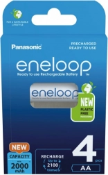 Baterii reîncărcabile Eneloop AA 2000 mAh, 4 buc