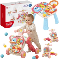 WOOPIE Baby premergător educativ, trotinetă, vehicul fără pedale și măsuță 4 în 1