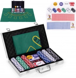 Set de poker și blackjack ModernHome în servietă