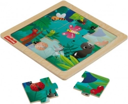 Puzzle din lemn cu tema insectelor Fisher-Price