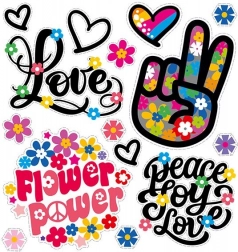 Etichetă termoadezivă Puterea Florilor foaie mică