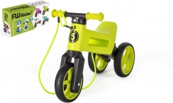 Tricicletă de împins Funny Wheels Rider SuperSport 2‑în‑1 cu chingă – Verde