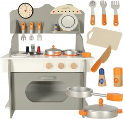 Bucătărie de jucărie din lemn cu accesorii