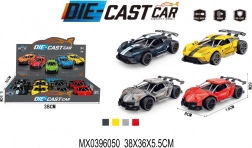 Model metalic de mașină de curse cu mecanism pull-back