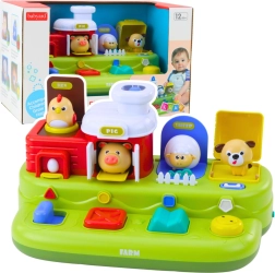 Jucărie interactivă educativă pentru cei mai mici – animale săltărețe de la fermă cu sunete