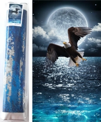 Pictură cu diamante Vânătorul nopții 80 × 40 cm