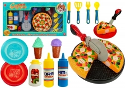 set de gătit pentru copii pizza și înghețată, 20 piese