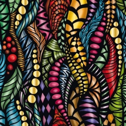 Puzzle pătrat Curiosi Q Gold – model I, 72 piese