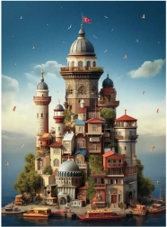 Puzzle Anatolian Turnul Fecioarei 1000 piese