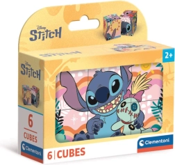 Set de cuburi cubice DISNEY STITCH – 6 piese de la Clementoni