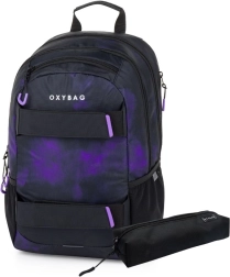 Rucsac și penar pentru elevi OXY Sport Grunge girl – set