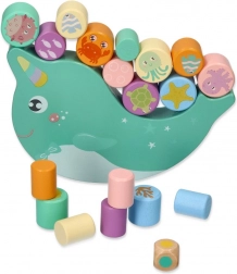 Joc de echilibru din lemn – narval balansant