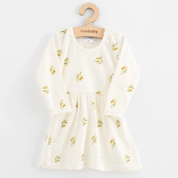 Rochie pentru bebeluși din bumbac organic, cu mânecă lungă, NEW BABY Olivy
