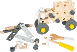 set de construcție din lemn small foot miniwob, 67 piese