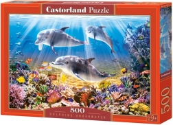 Puzzle 500 piese Dolphins Underwater