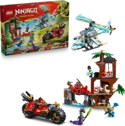 LEGO NINJAGO duelul vehiculelor ninja și căsuța în copac