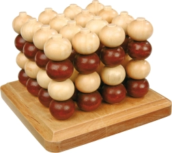 Small Foot joc de morpion 3D din lemn