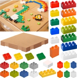 Set de construcție MASTERKIDZ STEM cu 563 piese și 4 atașamente pentru panou